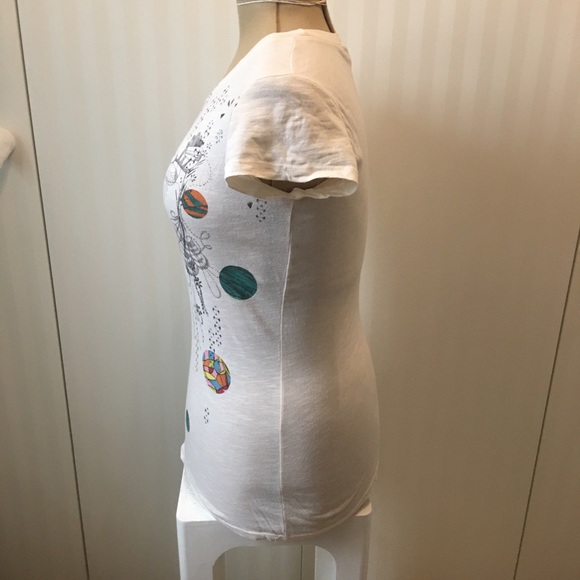 Element white blue circles tee Size M - Picture 3 of 5